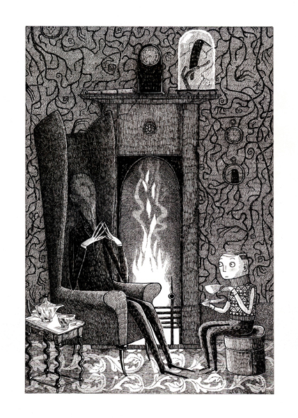from 'uncle montague's tales of terror' by chris priestley ©2007 bloomsbury publishing 